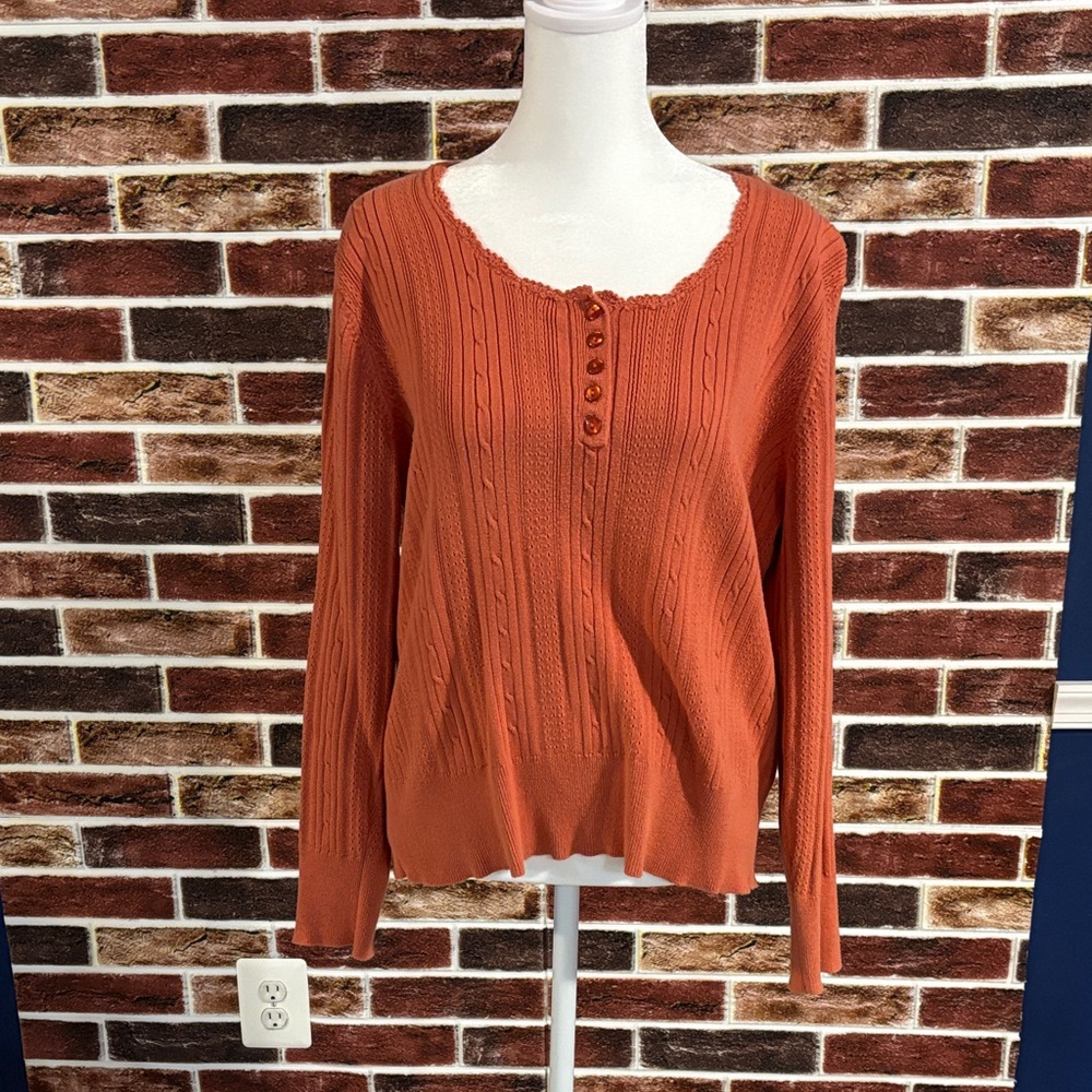 Dress Barn Orange Women's Sweater